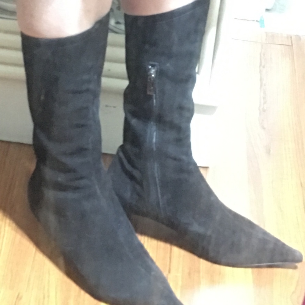 💞Fendi Suede Boots Size 39 1/2 Vero Cucio - Picture 7 of 8